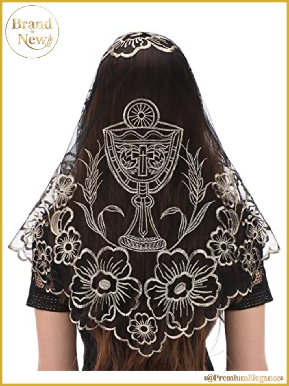 Catholic Lace Chapel Veil for Women Wedding Bridal Head Cover